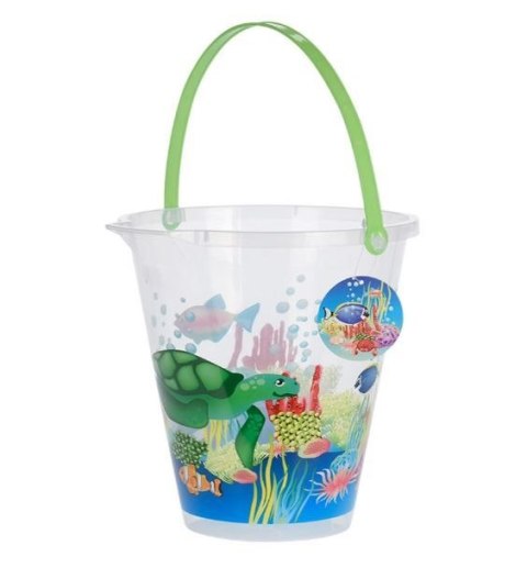 WIADERKO WIADERECZKO PLASTIKOWE DO PIASKU PIASKOWNICY PLAŻOWE DLA DZIECI