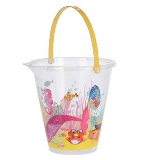 WIADERKO WIADERECZKO PLASTIKOWE DO PIASKU PIASKOWNICY PLAŻOWE DLA DZIECI