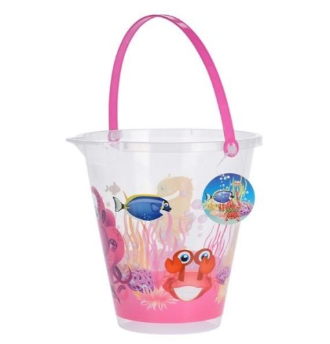 WIADERKO WIADERECZKO PLASTIKOWE DO PIASKU PIASKOWNICY PLAŻOWE DLA DZIECI