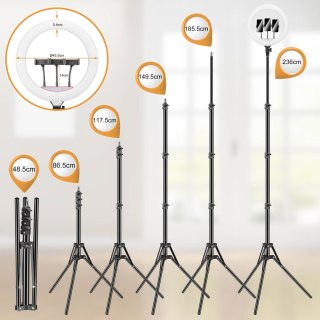 Lampa pierścieniowa LUMO LED RGB ring do filmów zdjęć makijażu