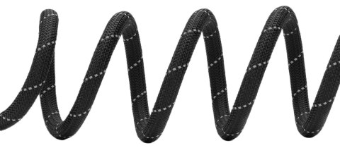 Mocna smycz dla psa treningowa odblaskowa KOBE 3m czarna