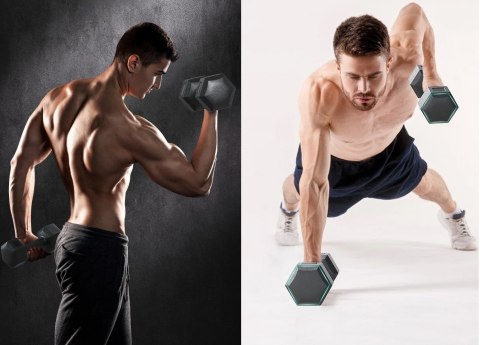 Zestaw 2 hantli KRONOS hantle 2x6 kg