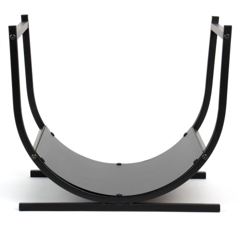 Stojak na drewno TURYN metalowy czarny