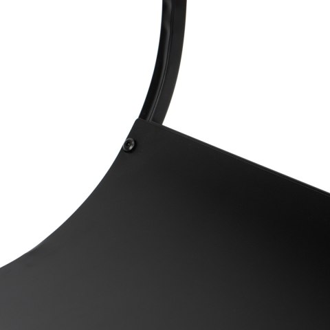 Stojak na drewno TURYN metalowy czarny