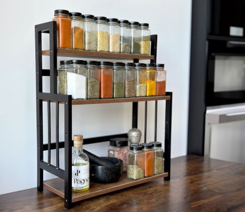 Regał kuchenny na przyprawy CEZAR rustic