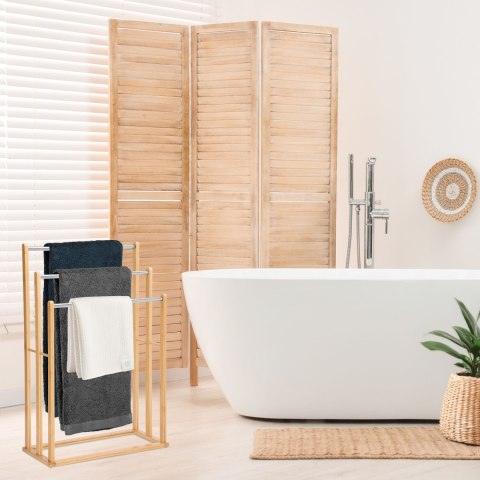 Stojak na ręczniki BRANDO naturalny