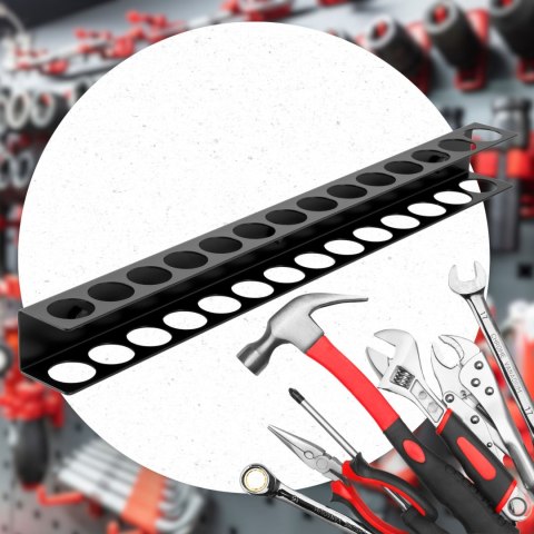 Wieszak uchwyt ścienny na narzędzia NITRO 17 otworów