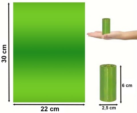 Woreczki na psie odchody GIZMO 400 sztuk