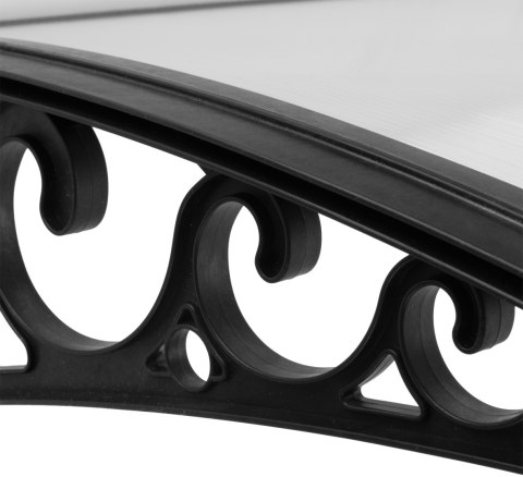 Daszek plastikowy Beno 80x150cm czarny