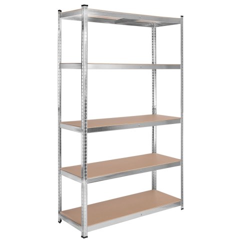 Regał stalowy magazynowy 200kg 5 poziomów 205x120x45 cm ocynkowany