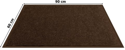 Wycieraczka do butów pod drzwi 60x90 cm Susana brązowa