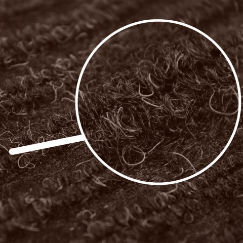 Wycieraczka do butów wejściowa pod drzwi 40x60 cm Seila brązowa