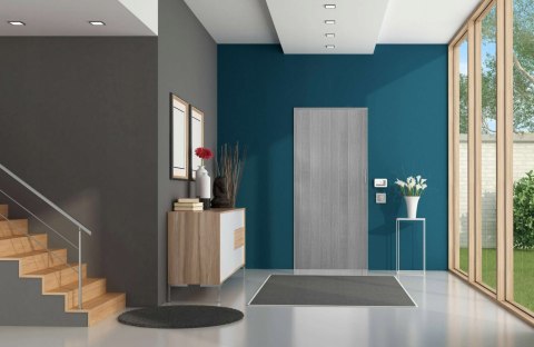 Drzwi harmonijkowe 001P 67 SZARY DĄB MAT 100 cm