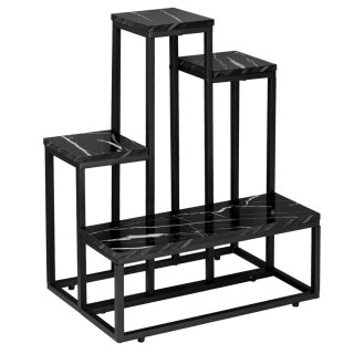 Kwietnik ANTIRES czarny marmur