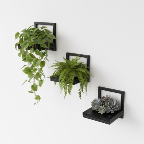 Kwietnik ścienny TORGET CZARNY MARMUR