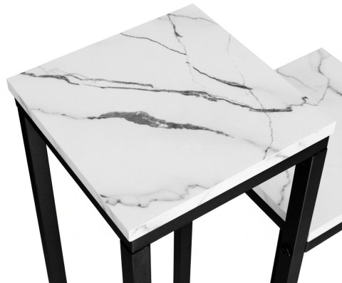 Kwietnik stojący Munir biały marmur