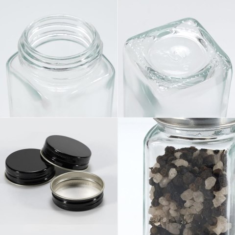 Piętrowy stojak na przyprawy ENELDO 24 słoiczki + 72 naklejki