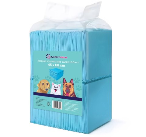 Podkłady higieniczne dla zwierząt BARRY 45x60 100 szt.