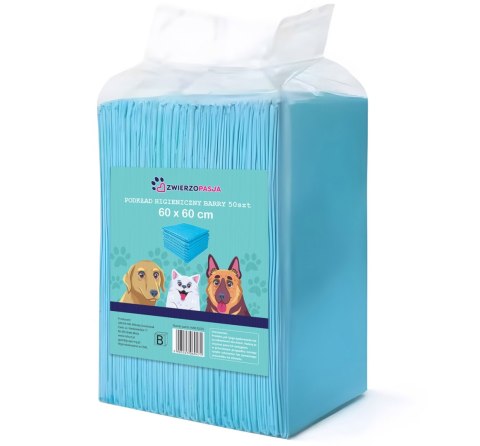 Podkłady higieniczne dla zwierząt BARRY 60x60 50 szt.