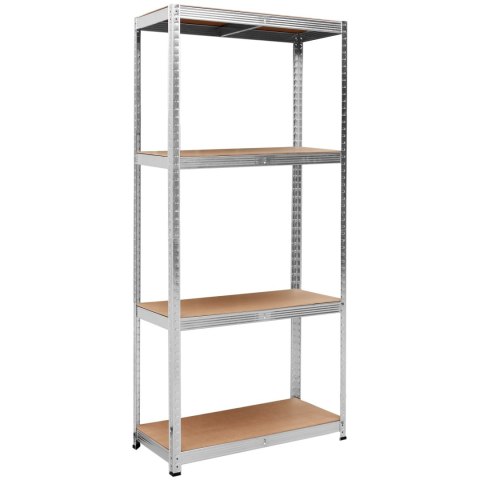 Regał magazynowy 4 poziomy 174x80x40 150 kg srebrny
