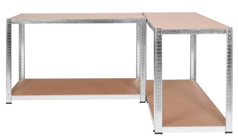 Regał magazynowy 4 poziomy 174x80x40 150 kg srebrny