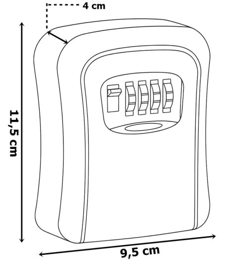 Skrzynka sejf na klucze z szyfrem ELMIRA