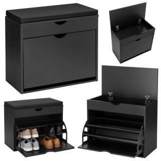 Szafka na buty do przedpokoju HEDOR BLACK