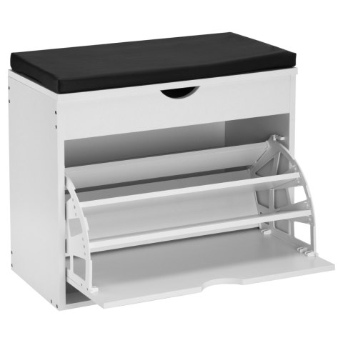 Szafka na buty z siedziskiem do przedpokoju HEDOR WHITE