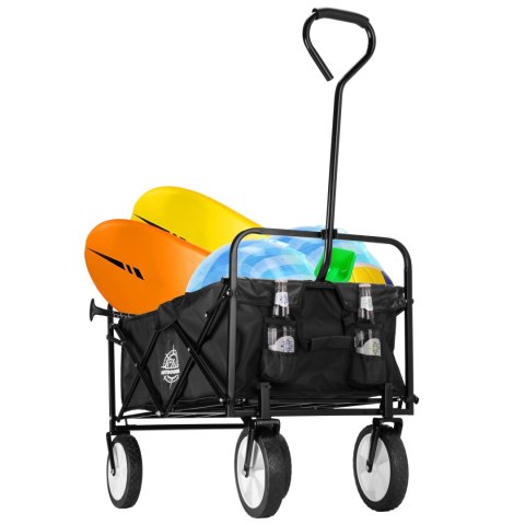 Wózek plażowy składany MAGNUM czarny