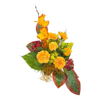 BUKIET WKŁAD DO WAZONU KWIATY NA CMENTARZ GRÓB POMNIK WSZYSTKICH ŚWIĘTYCH