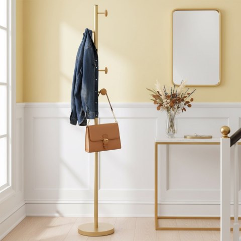 Wieszak stojący ALGER GOLD metalowy