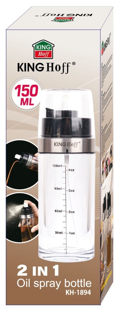 ATOMIZER SPRYSKIWACZ DO OLEJU OLIWY OCTU 2W1 150ML KINGHOFF KH-1894