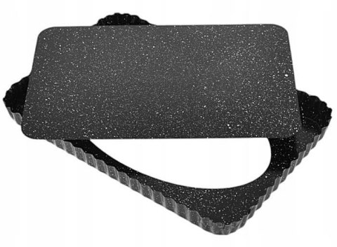 BLACHA FORMA DO PIECZENIA 31X21X3 CM Z WYJMOWANYM DNEM POWŁOKA NIEPRZYWIERALNA BRUNBESTE BB-3650