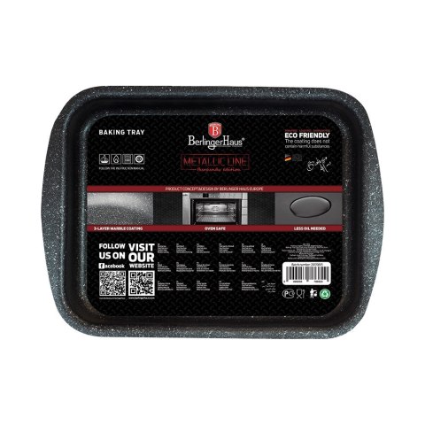 BRYTFANNA / BLACHA DO PIECZENIA 40x28CM BERLINGER HAUS Burgundy BH-1815