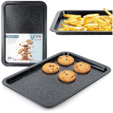 Blacha forma do pieczenia mięsa ciasta granitowa 38x26.5x1.5cm VILDE 279027