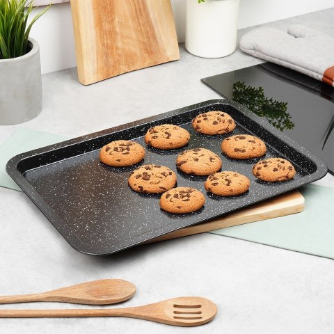 Blacha forma do pieczenia mięsa ciasta granitowa 43x29x2cm VILDE 279028