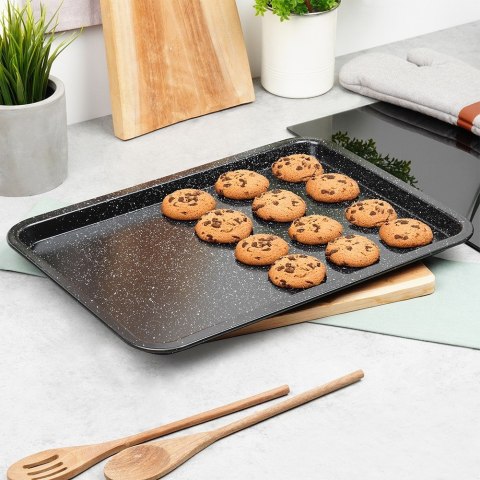 Blacha forma do pieczenia mięsa ciasta granitowa 46.5x32.5x2.5cm VILDE 279029