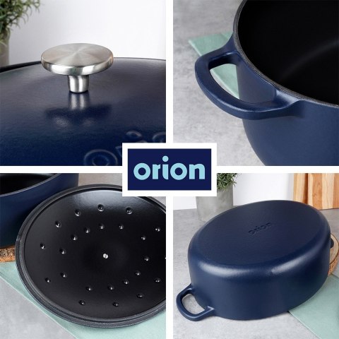 Brytfanna gęsiarka do piekarnika żeliwna emaliowana LITINA 6L ORION 127037