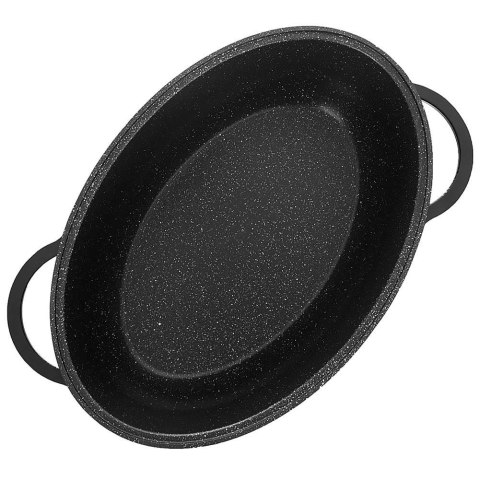 Brytfanna gęsiarka z pokrywką do piekarnika granitowa owalna GRANDE 8L 45x27.5cm ORION 127028