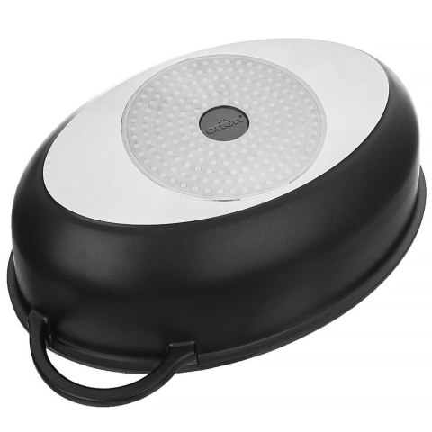 Brytfanna gęsiarka z pokrywką do piekarnika granitowa owalna GRANDE 8L 45x27.5cm ORION 127028