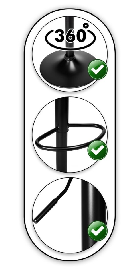 Hoker barowy Cofton Black beżowy Velvet