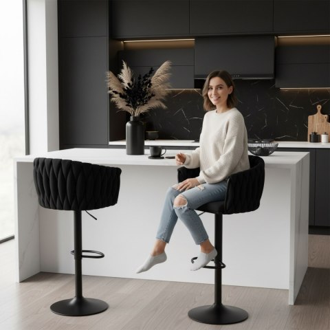 Hoker barowy Cofton Black czarny Velvet