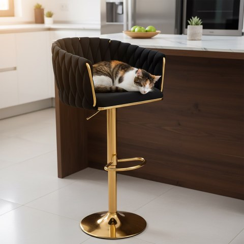 Hoker barowy Cofton Gold czarny Velvet