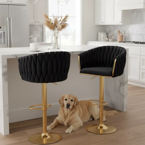 Hoker barowy Cofton Gold czarny Velvet