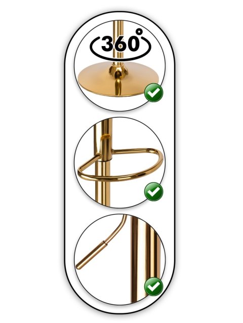Hoker barowy Cofton Gold kremowa biel