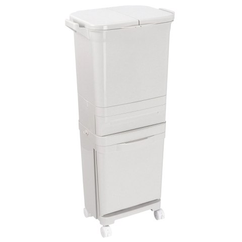 Kosz na śmieci do segregacji NARDAN szary 42 litry