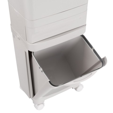 Kosz na śmieci do segregacji NARDAN szary 42 litry