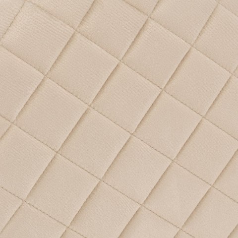 Krzesło welurowe tapicerowane MAVERIK Velvet gold beżowe