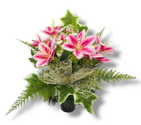 BUKIET WKŁAD DO WAZONU FLAKONU NA CMENTARZ STROIK KWIATY