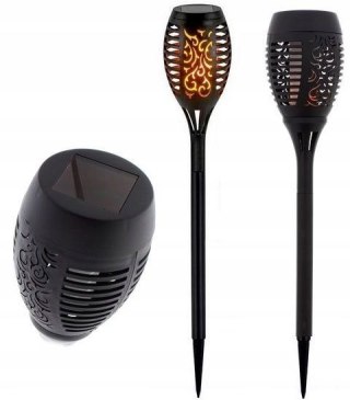 LAMPA SOLARNA WBIJANA DO OGRODU RUCHOMY PŁOMIEŃ 50 cm 1 szt.
